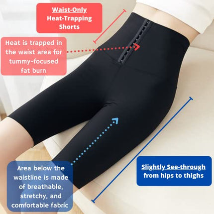 Nano Hertz Sauna Sweat Shapewear Shorts Pants Thigh Workout Suit