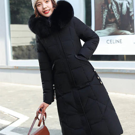 Large Fur Collar Padded Winter Jacket