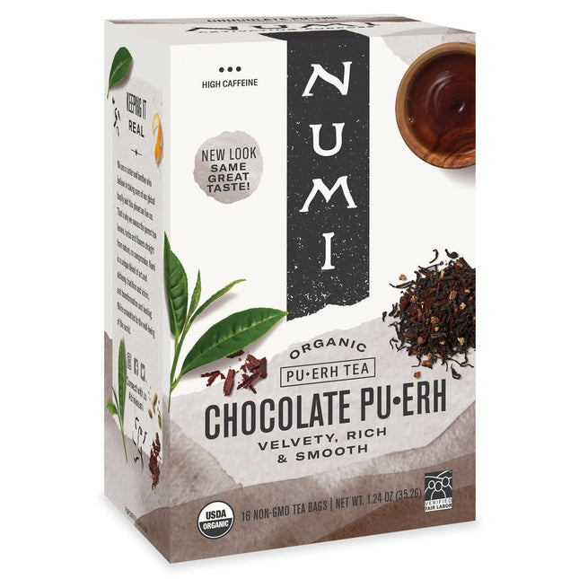 Numi Tea Chocolate Puerh Tea (6x16 Bag)-0