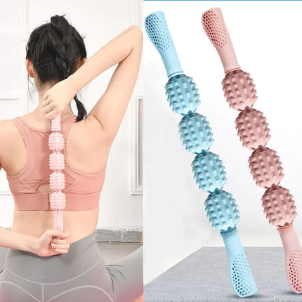 Yoga Four Roller Leg Muscle Relaxation Massage Stick
