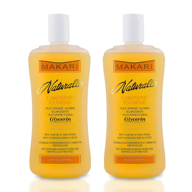 MAKARI Naturalle Carotonic Extreme Body Glycerin 2 Pack (16.6 oz)