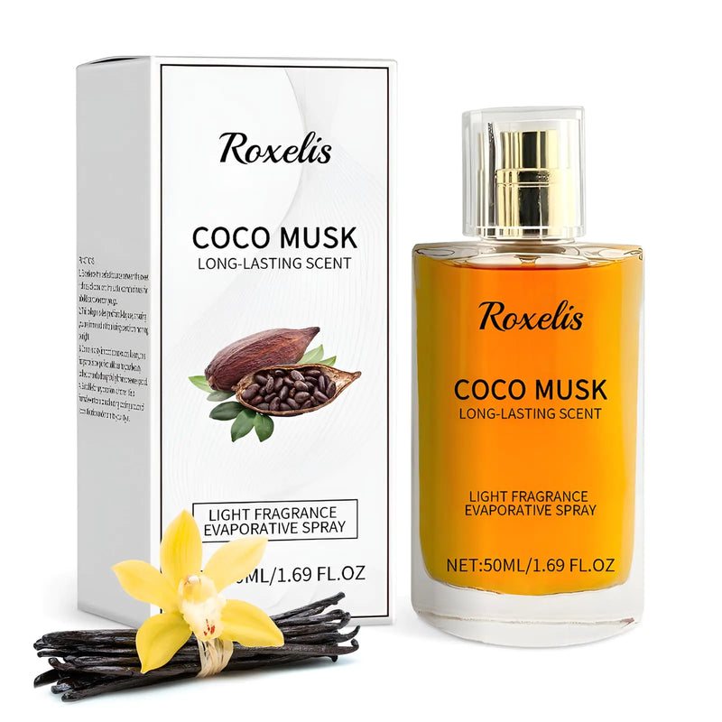Coco Musk Perfume for Women and Men - Coco Musk Eau De Spray Perfume Long-Lasting Scent Chocolate Musk Perfume Cocoa Musk Perfume Cologne Fragrance Enhance Attraction & Confidence (50 ml/1.65 fl oz)