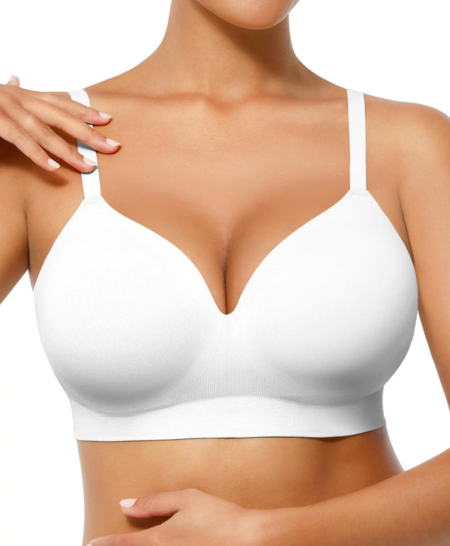 FeelinGirl Wireless Push Up Bra for Women Seamless Comfort Bralettes