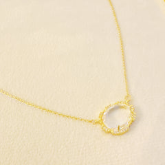 Clustered Glass Jewel Necklace-3