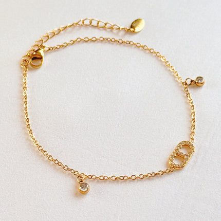 Jewel Drop Dainty Anklet-1
