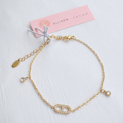 Jewel Drop Dainty Anklet-2
