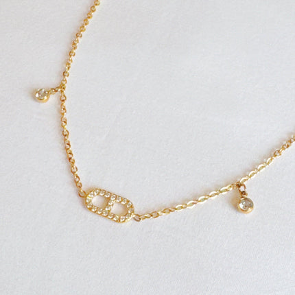 Jewel Drop Dainty Anklet-0