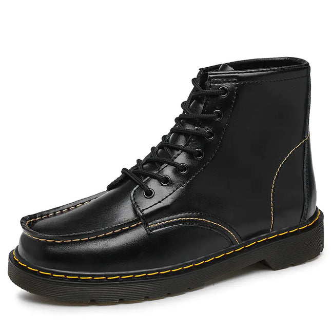 Men's High-Top Cowhide Martin Trendy Tooling Boots