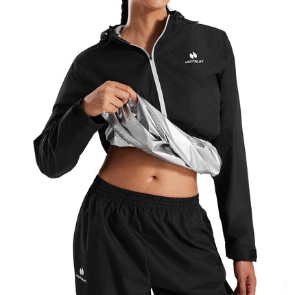 HOTSUIT Tech Women Sauna Suit Full Body Sweat Jacket Pants for Weight Loss