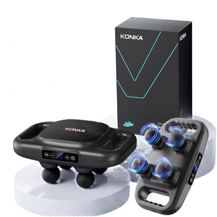 Fascia Gun Muscle Relaxation Massage Instrument - Gray-0