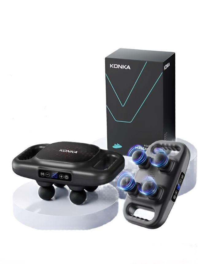 Fascia Gun Muscle Relaxation Massage Instrument - Gray-0