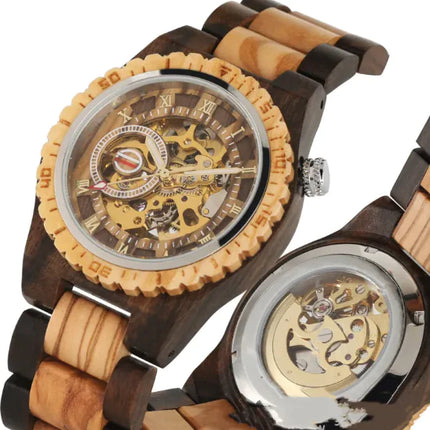 Mechanical Wooden Watch