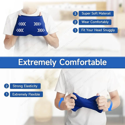 Headache Migraine Relief Hat Gel Ice Cold Compress Therapy Cap