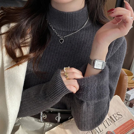 Winter 2025 Retro Velvet‑Lined Turtleneck — Ultra‑Warm & Chic