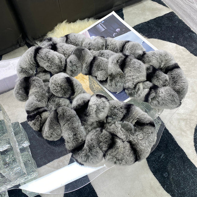 Fur Scarf Women's Winter Rex Rabbit Fur Scarf