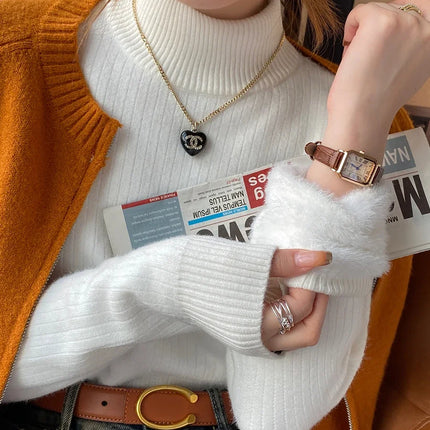 Winter 2025 Retro Velvet‑Lined Turtleneck — Ultra‑Warm & Chic