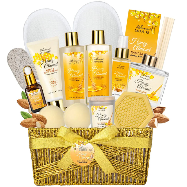 Bath & Body Gift Set Luxury Home Spa Bath Gift Basket