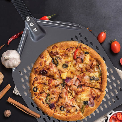 NNEDSZ Pizza Paddle Peel Woodfire Outdoor Oven Aluminium-1
