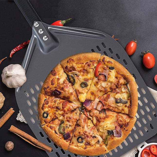 NNEDSZ Pizza Paddle Peel Woodfire Outdoor Oven Aluminium-1