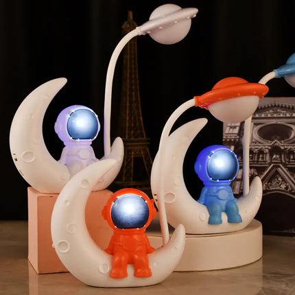 Astronaut Moon Night Light LED Desk Lamp