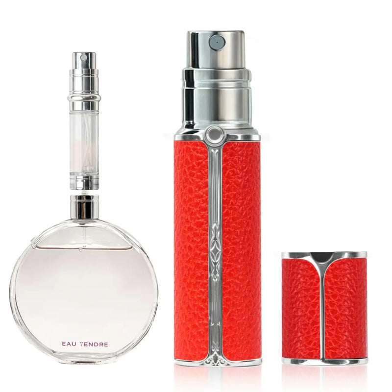LeatherScent 5ml Red Travel Perfume Atomizer