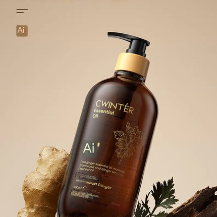 CWINTER Essential Oil, Ginger Essential Oil 500ml for Body Care and Moisture