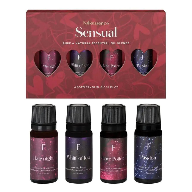 Folkulture Essential Oils for Diffuser for Home Set of 4