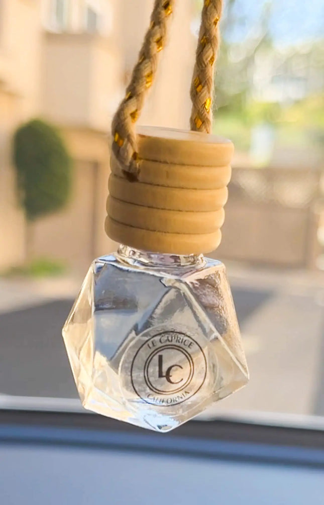 Refillable Minimalist Car Diffuser - Air Freshener | Luxury Perfume for Car (Baccarat (Sensual Musk)) Geometric Shape