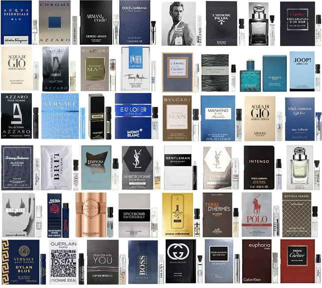 Star Rise Men's Perfume Sampler 12pcs Sample Vials Designer Fragrance Samples for Men